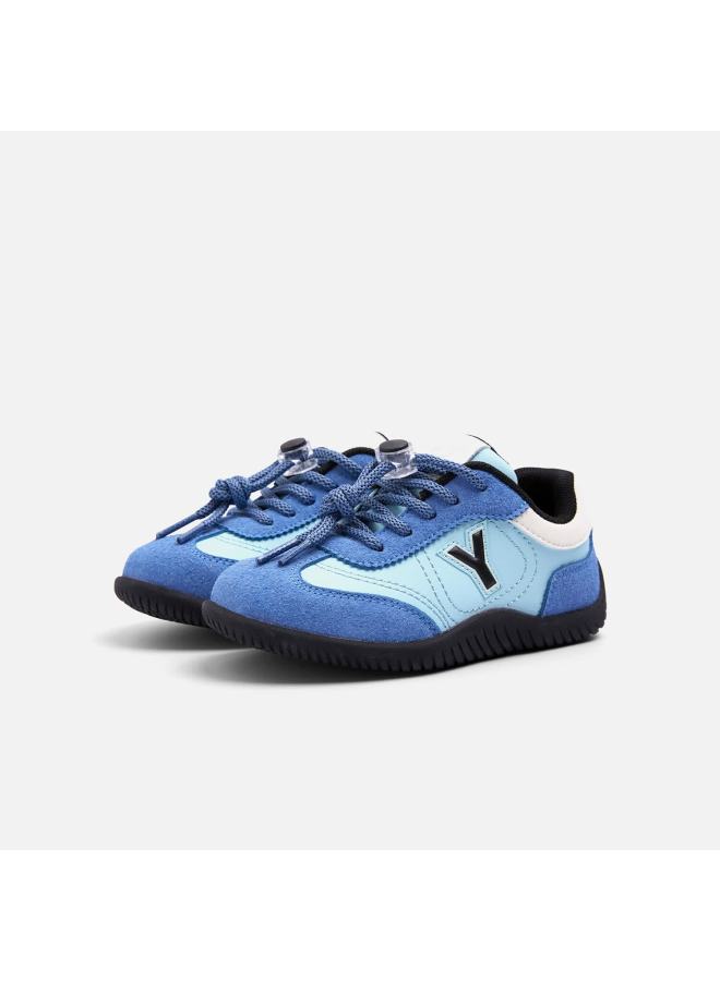 Yearcon Kids  Spring Girls' Sports Shoes Soft Sole Boys' Training Shoes Colorblock Children's Shoes Blue Size 35 - Image 1