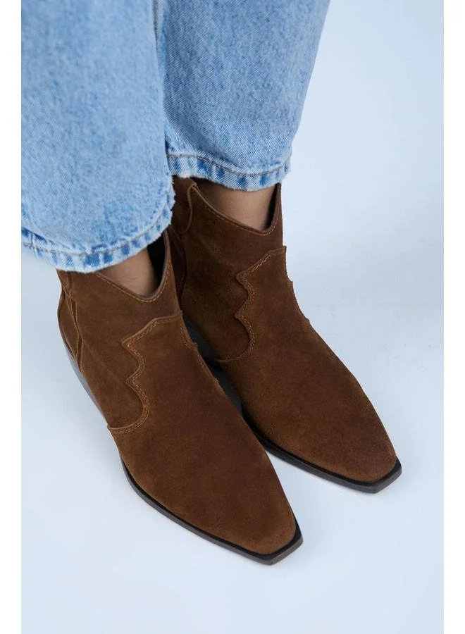 Manijero  Liray Women's Genuine Leather Cowboy Taba Boot. for Women | Best Price UAE