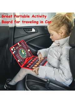 Y&D Toddler Busy Board, Montessori Toys for 3 4 Year Old,Sensory Board Learning Fine Motor Skills,Toddler Activities Travel Car Airplane,Practical Early Educational Sensory  - Image 3
