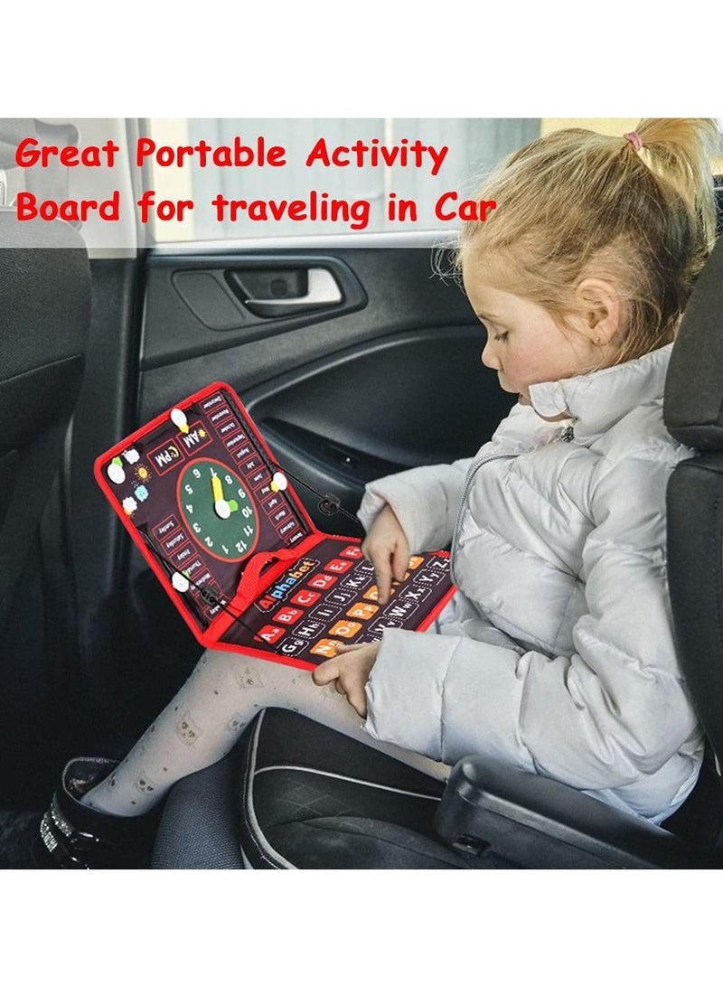 واي آند دي Toddler Busy Board, Montessori Toys for 3 4 Year Old,Sensory Board Learning Fine Motor Skills,Toddler Activities Travel Car Airplane,Practical Early Educational Sensory - Image 3