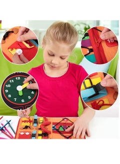 Y&D Toddler Busy Board, Montessori Toys for 3 4 Year Old,Sensory Board Learning Fine Motor Skills,Toddler Activities Travel Car Airplane,Practical Early Educational Sensory  - Image 5