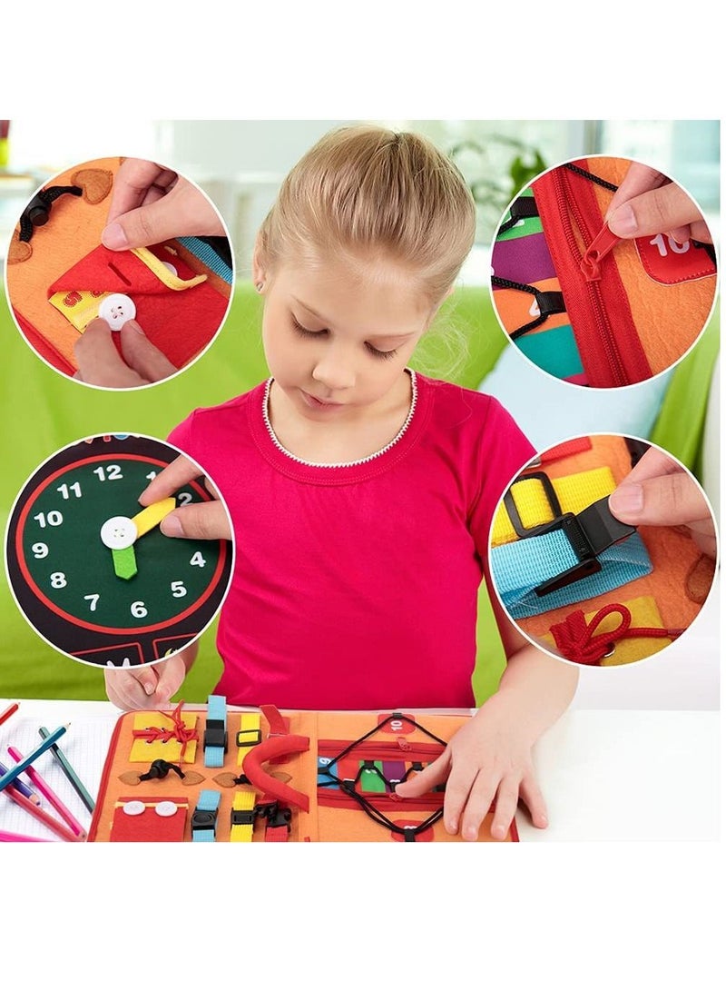 واي آند دي Toddler Busy Board, Montessori Toys for 3 4 Year Old,Sensory Board Learning Fine Motor Skills,Toddler Activities Travel Car Airplane,Practical Early Educational Sensory - Image 5