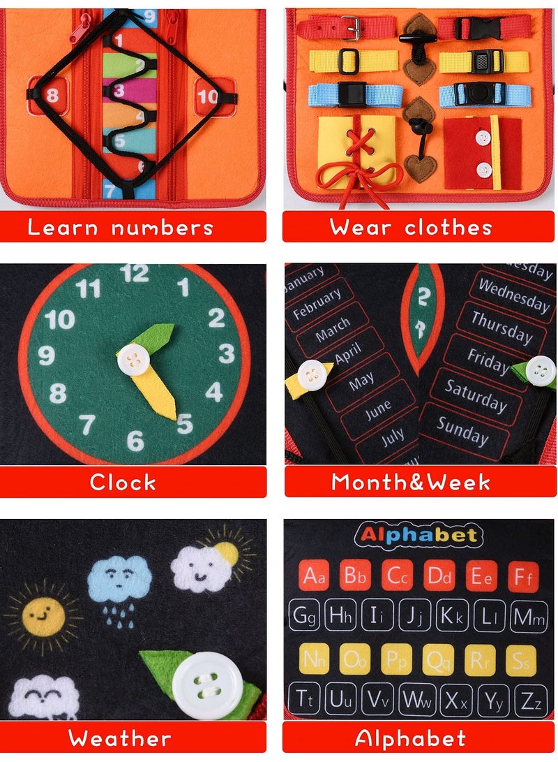 واي آند دي Toddler Busy Board, Montessori Toys for 3 4 Year Old,Sensory Board Learning Fine Motor Skills,Toddler Activities Travel Car Airplane,Practical Early Educational Sensory - Image 4