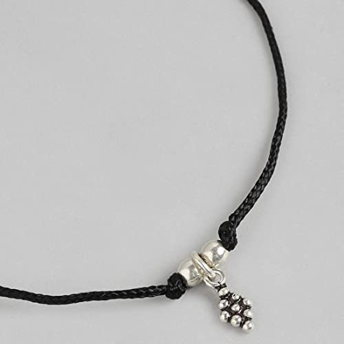ZAVYA 925 Sterling Silver Modest Rhodium Plating Thread Anklet (Single) | Gift for Women & Girls | 1 Year Plating Warranty - Image 5