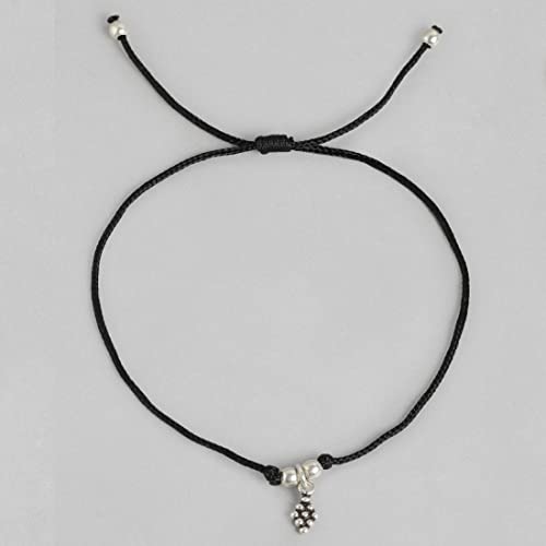 ZAVYA 925 Sterling Silver Modest Rhodium Plating Thread Anklet (Single) | Gift for Women & Girls | 1 Year Plating Warranty - Image 4