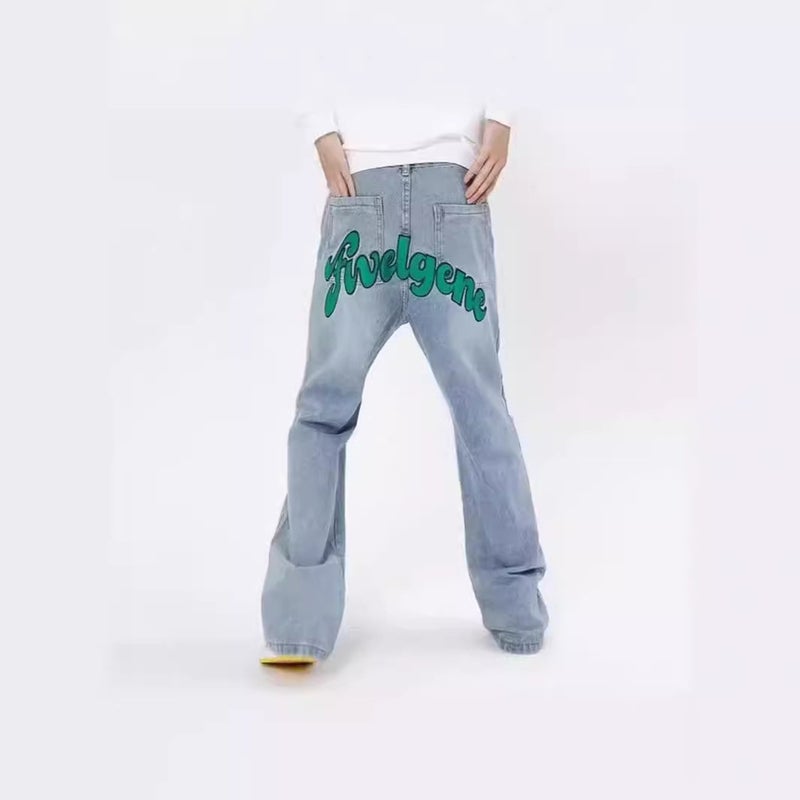 Unisex Classic Denim Jeans Loose Fit Daily Outdoor Wear - Image 4