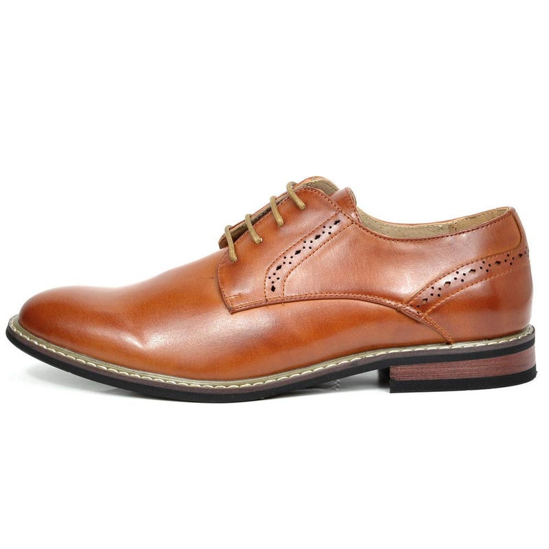 Bruno Marc Men's Leather Lined Dress Oxfords Shoes,Size 8,Brown,PRINCE-16 - Image 2