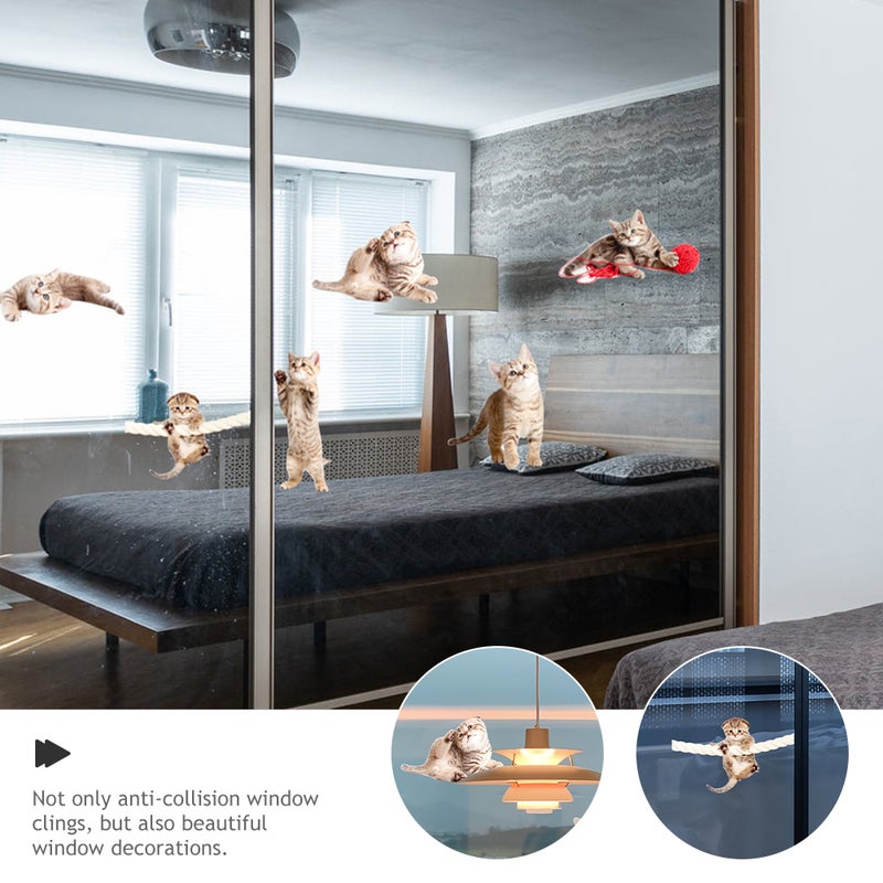 2 Sets of Anti-Collision Static Cling Window Cling Indoor Strikes Decals - Image 2