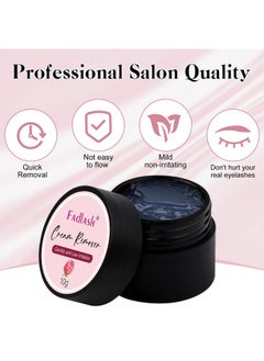 FADLASH Eyelash Extension Remover 10G Cream Lash Extension Remover Dissolves Powerful Eyelash Glue Remover Low Irritation Eyelash Remover For Lash Extensions Lash Glue Remover For Sensitive Skin(Rose)  - Image 4