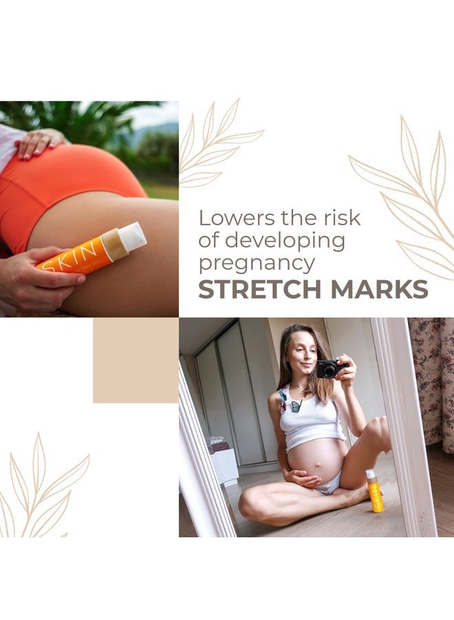 Cocosolis Skin Stretch Mark Dry Oil | Organic Oil For Correction & Prevention Of Stretch Marks & Scars | For Pregnancy & During Rapid Change In Weight | Rebuilds Skin`S Collagen (Mandarin) - Image 2