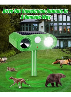 URbazaar Solar Animal Repeller,Upgraded Solar Ultrasonic Animal Repeller with Motion Sensor and Flashing Light, Mouse Bird Dog Snake Cat Repellent, IPX4 Waterproof Animal Deterrent Devices Outdoor for Yard Gar  - Image 3
