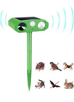 URbazaar Solar Animal Repeller,Upgraded Solar Ultrasonic Animal Repeller with Motion Sensor and Flashing Light, Mouse Bird Dog Snake Cat Repellent, IPX4 Waterproof Animal Deterrent Devices Outdoor for Yard Gar  - Image 1