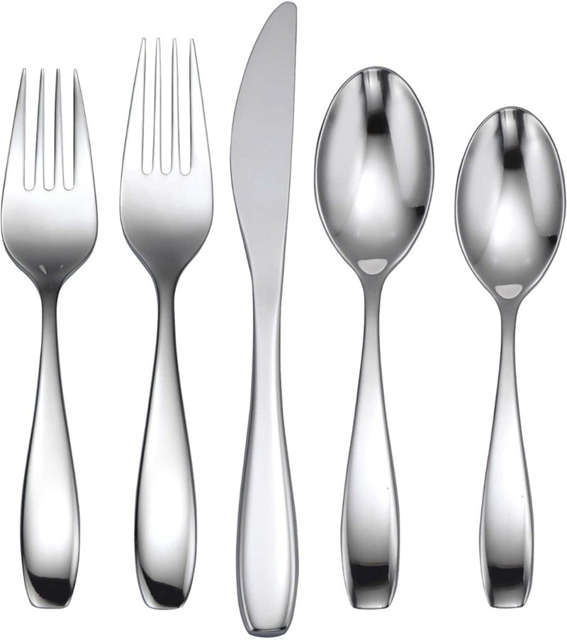 ONEIDA Oneida T532065Ca Stafford Mirror 65 Piece Fine Flatware Set Service For 12 