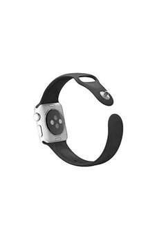 ten.tech Ten Tech Silicone Sport Band for Apple Watch 41mm 40mm 38mm, Waterproof Soft Silicone Sports Band for iWatch SE 8/7/6/5/4/3/2/1, - black  - Image 3