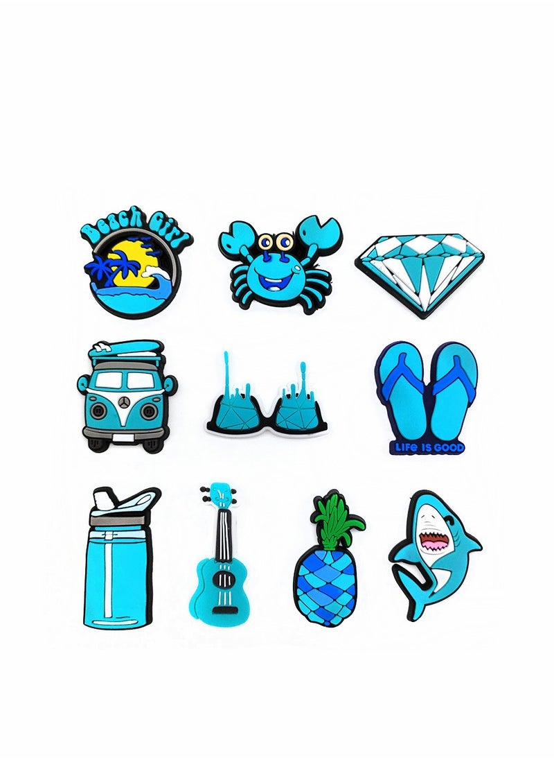 Generic - Trendy Croc Charms Jibbitz Set of 10 Fun Shoe Accessories for Kids and Adults Perfect for Clogs and Bracelets Party Gifts - Image 1