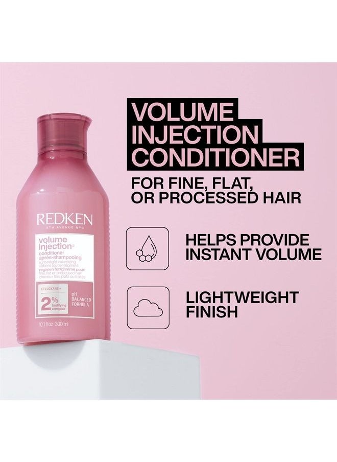 REDKEN - Redken Volume Injection Conditioner | Hair Volumizer For Fine Hair | Detangling and Volumizing | 10.1 Oz - Image 1