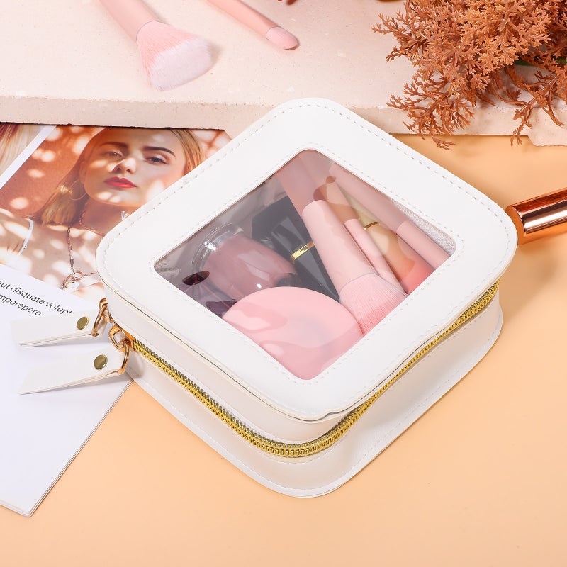 2pcs Small Make Up Bag Makeup Pouch Lipstick Organizer Bag Clear Makeup Bag Clear Travel Pouch Zipper Pouch Storage Bag For Women - Image 5