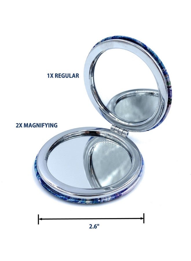 Aeisage Small Compact Mirror For Men Small Bag Mirror Lightweight Portable Mirror Hand Mirror Claude Monet Sea Argenteuil Birthday Gift For Friend  - Image 5