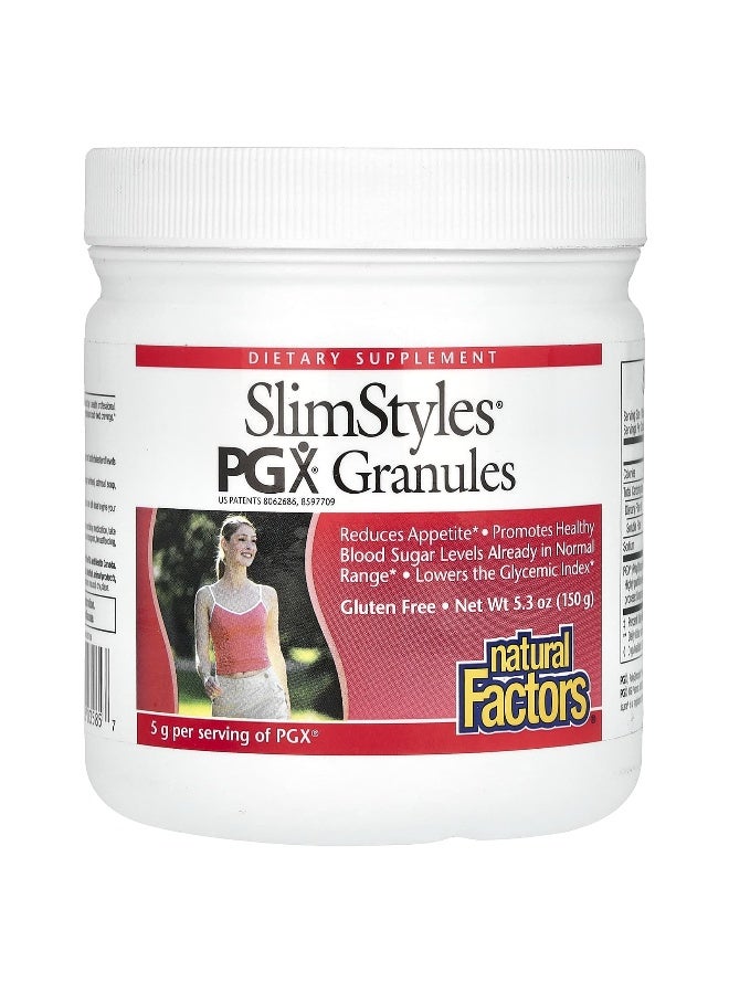 natural Factors Natural Factors, SlimStyles, PGX Granules, Unflavored, 5.3 oz (150 g)  - Image 1