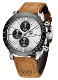 BENYAR BY BENYAR Watch for Men Analog Quartz Chronograph Waterproof Luminous Designer Mens Wrist Watches Business Work Sport Casual Dress Watch with Silicone Strap Elegant Gifts for Men