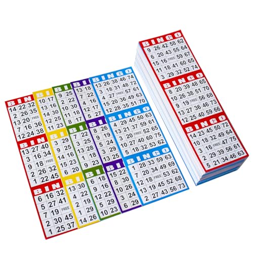 SEETOOOGAMES Bingo Paper Game Cards 3 Card 100 Books of 5 Sheets - Image 1