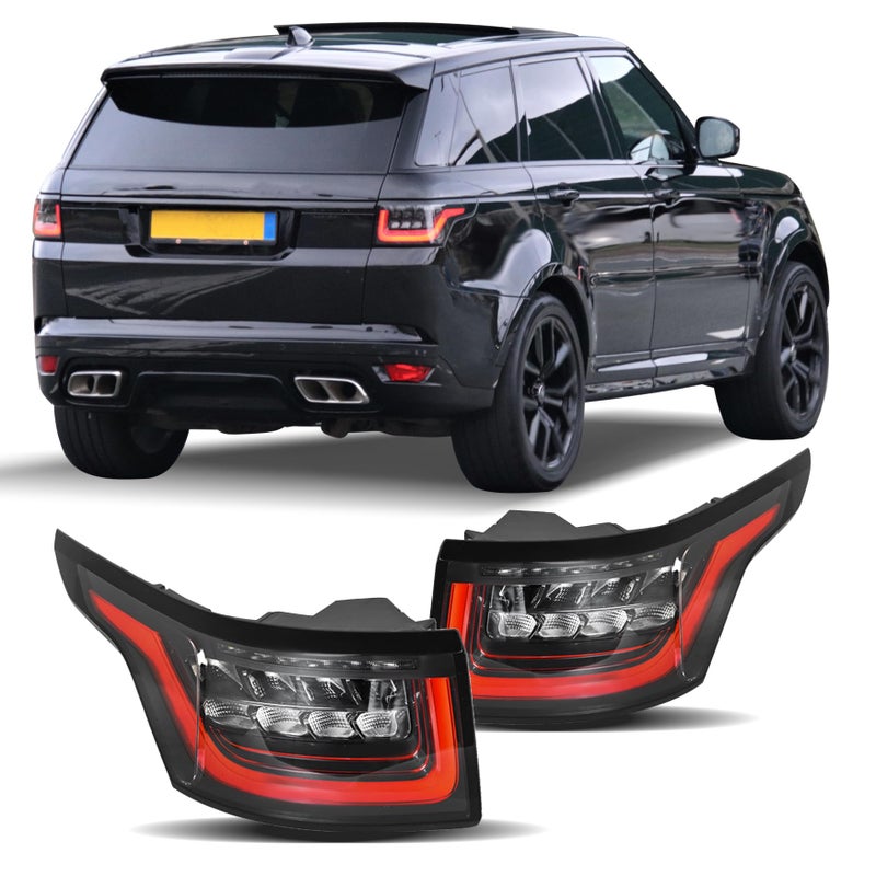 WFLNHB Driver and Passenger Side Tail Lights Assembly Replacement for Range Rover Sport 20142018 Rear Tail Light Lamp LR043974 LR043976