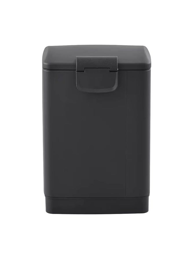 AKC 12L Black Steel Trash Bin with Foot Pedal - Soft Close Lid - Compact Stainless Steel Waste Bin for Kitchen, Office, Bathroom - Durable, Eco-Friendly, Modern Design - Image 4