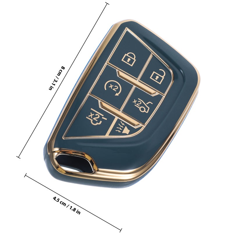 key Cover Compatible For CT4 Fob Holder Car Key Protector Replacement - Image 2