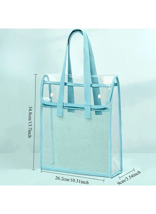 3Pcs Mixed Color Expandable File Organizer Bags with Storage Box for Students Office - Image 3