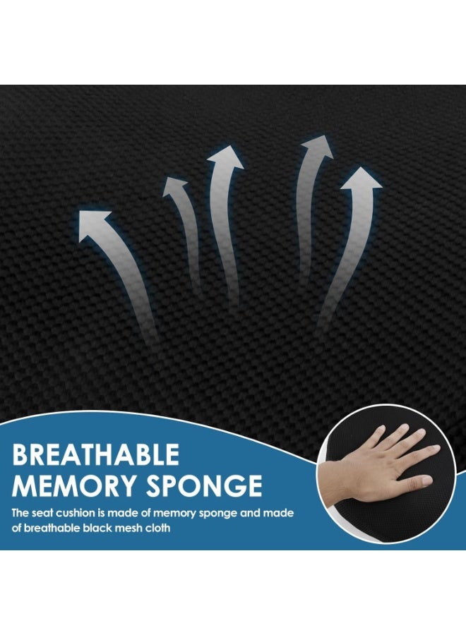 Memory Foam Seat Cushion Ergonomic Coccyx Support Pillow for Sitting Comfort Office Chair Non-Slip Breathable Durable Design for Car and Home - Image 4