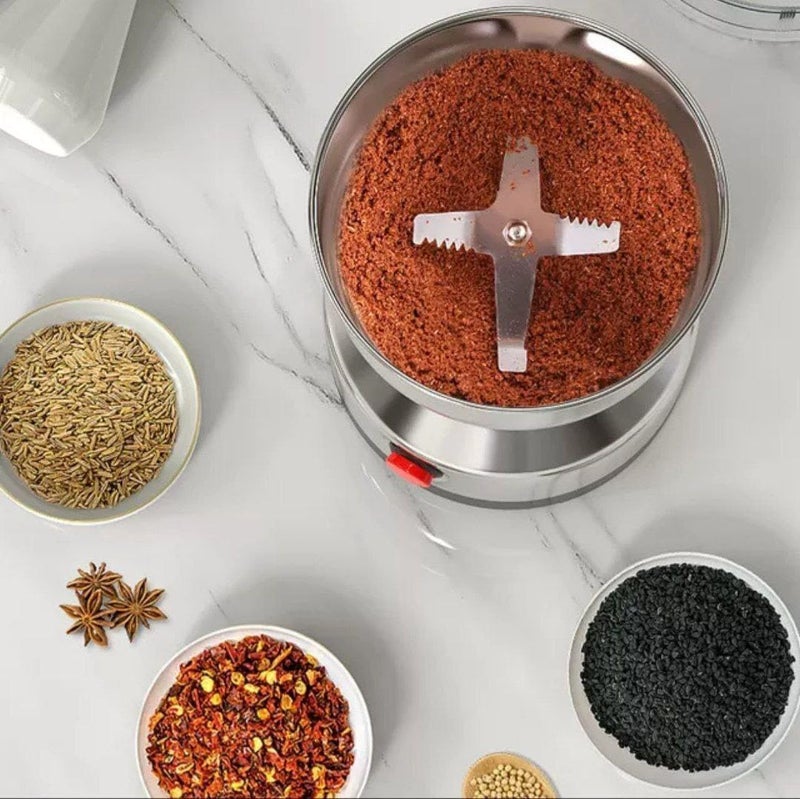 Mini Electric Pepper Grinder - 300W mini pepper grinder grinds pepper and spices with high precision, maintaining the fresh flavor of spices. It is a sturdy stainless steel tool. - Image 2