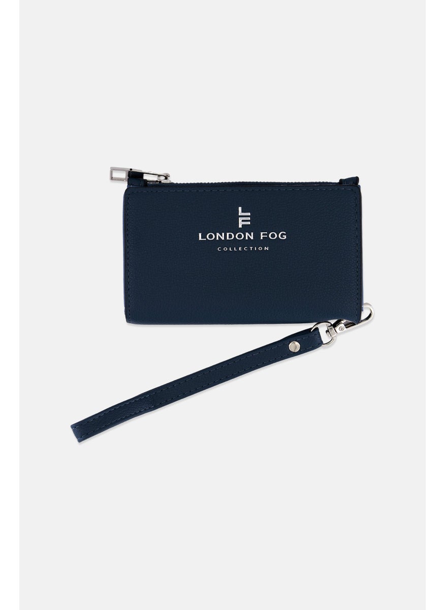 London Fog Women Brand Logo Wallet 9 H x 14 L x 2 W cm, Slate Blue  - Image 1