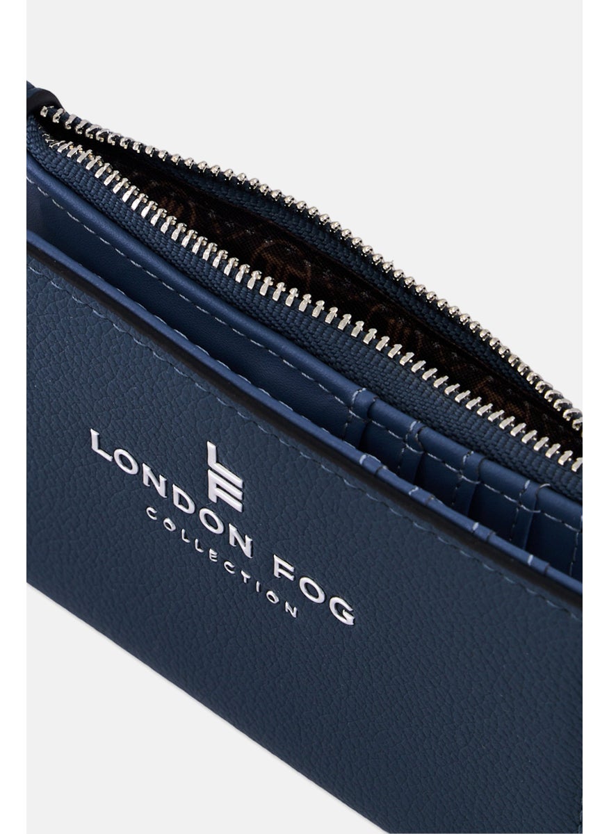 London Fog Women Brand Logo Wallet 9 H x 14 L x 2 W cm, Slate Blue  - Image 3