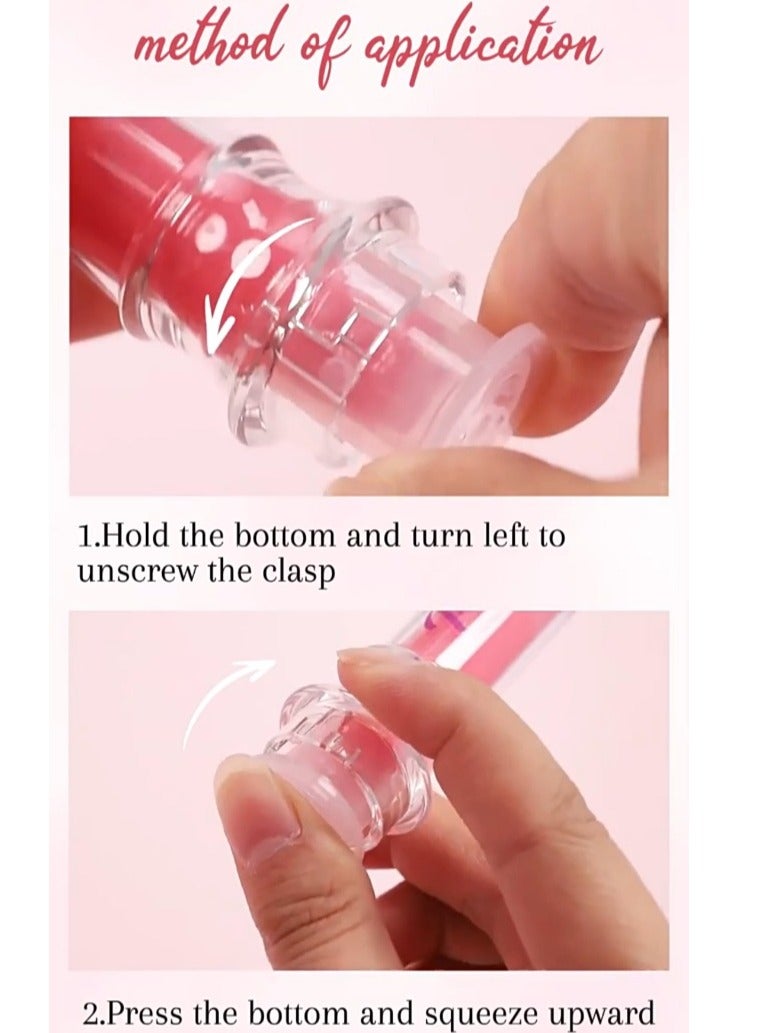 Clubday Lip Plumping Booster Moisturizing Hydrating Volumizes Nourishing Plump and Pout Lip Plumper Glossy Finish Fuller Natural Lip Makeup Mild Spicy Lip Plumper Lip Gloss Glossy Lipstick 6ml 01 - Image 2