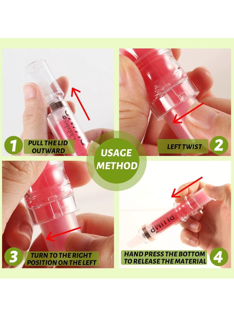 Clubday Lip Plumping Booster Moisturizing Hydrating Volumizes Nourishing Plump and Pout Lip Plumper Glossy Finish Fuller Natural Lip Makeup Mild Spicy Lip Plumper Lip Gloss Glossy Lipstick 6ml 01 - Image 4