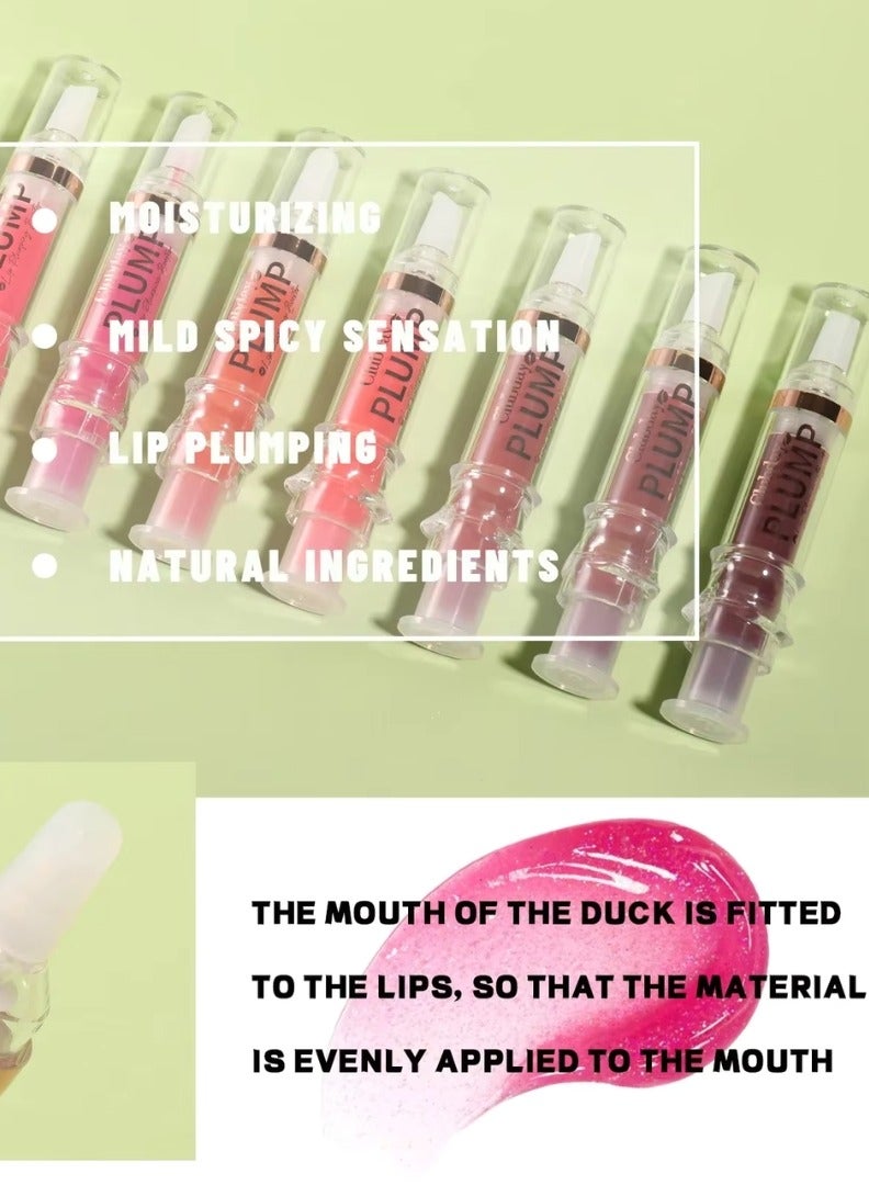 Clubday Lip Plumping Booster Moisturizing Hydrating Volumizes Nourishing Plump and Pout Lip Plumper Glossy Finish Fuller Natural Lip Makeup Mild Spicy Lip Plumper Lip Gloss Glossy Lipstick 6ml 01 - Image 5