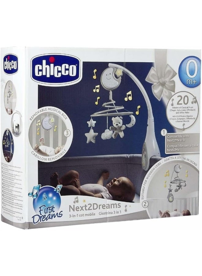 Chicco Next2Dreams Cot Mobile 0M+, Neutral, Piece of 1, Beige - Image 2