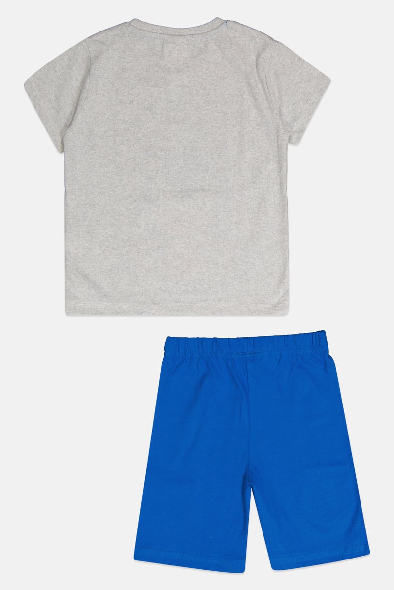 SONIC طقم تي شيرت وشورتات بأكمام قصيرة للأطفال الأولاد مكون من 2 قطعة، متعدد الألوان - Image 3