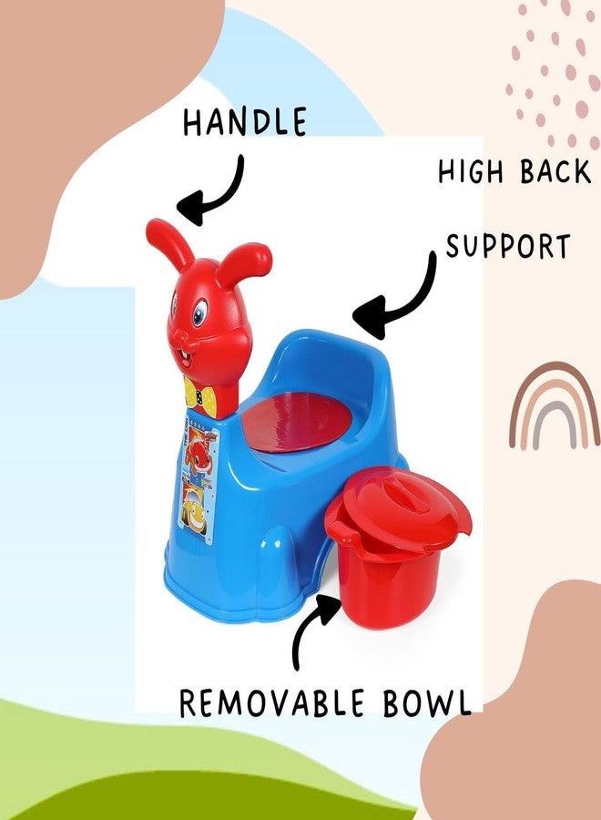 KORBOX Rabbit Shape Style Baby Potty Training Seat For 6 Months To 4 Years Of Kids. (Blue) - Image 3