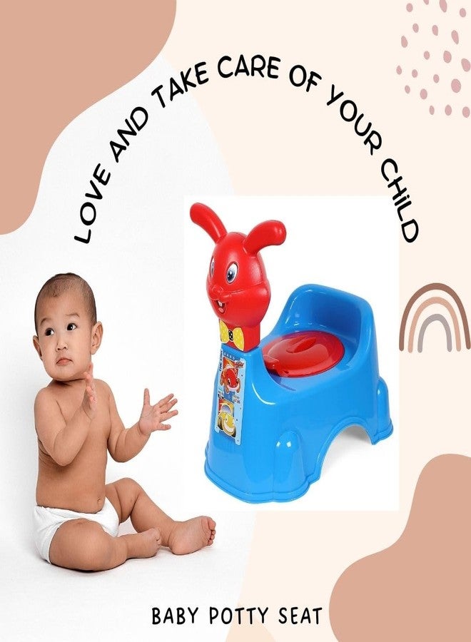 KORBOX Rabbit Shape Style Baby Potty Training Seat For 6 Months To 4 Years Of Kids. (Blue) - Image 2