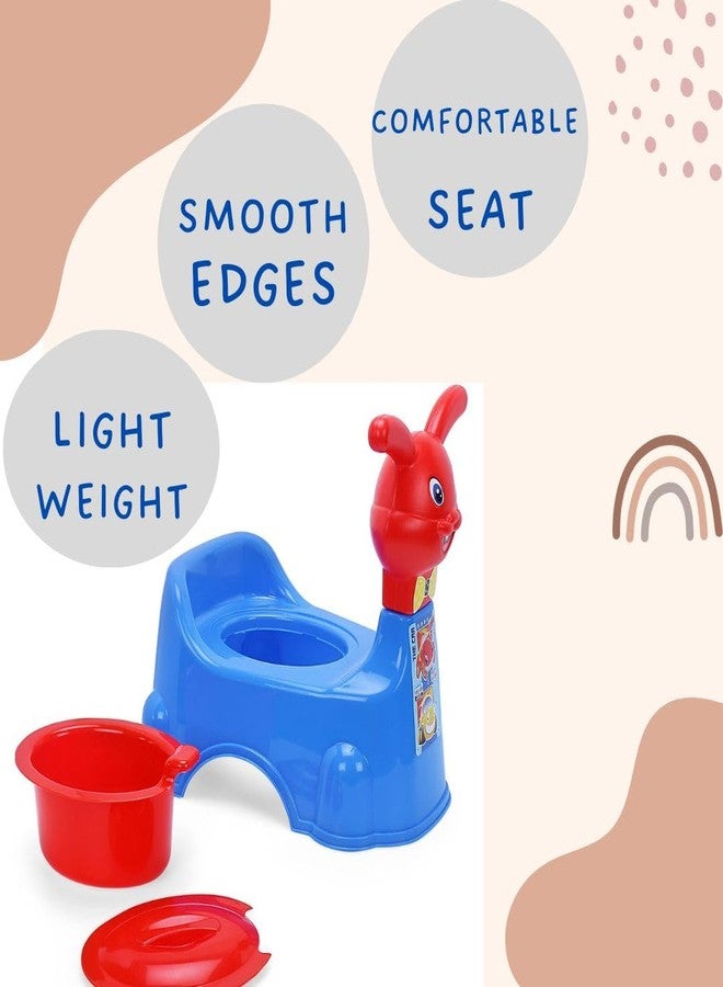 KORBOX Rabbit Shape Style Baby Potty Training Seat For 6 Months To 4 Years Of Kids. (Blue) - Image 4