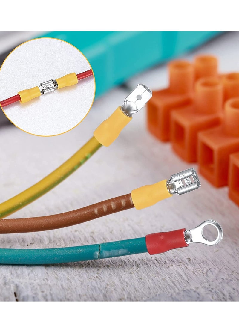 Excefore Heat Shrink Wire Connectors, 280 Pcs Electrical Cable Connectors Assorted, Insulated Wire Cable Crimp U-Type Fork Spade Butt Ring Connector Assortment Kit for Automotive Marine Boat Truck - Image 5
