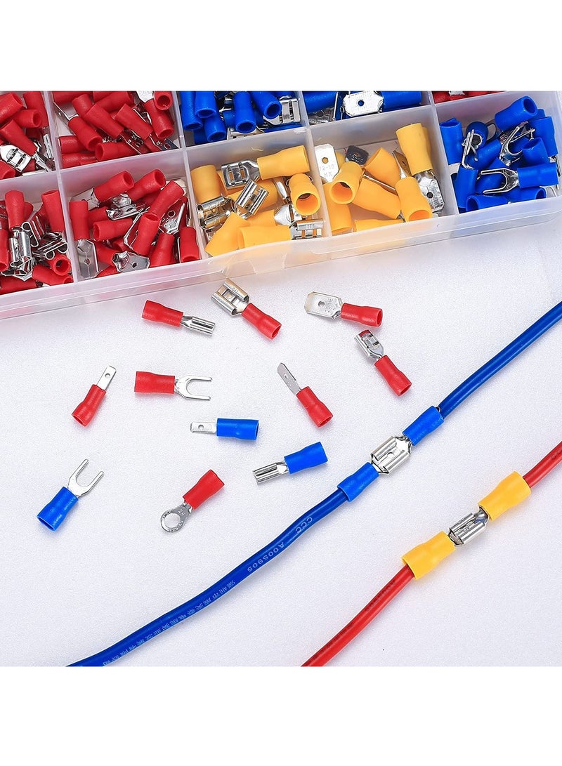 Excefore Heat Shrink Wire Connectors, 280 Pcs Electrical Cable Connectors Assorted, Insulated Wire Cable Crimp U-Type Fork Spade Butt Ring Connector Assortment Kit for Automotive Marine Boat Truck - Image 4