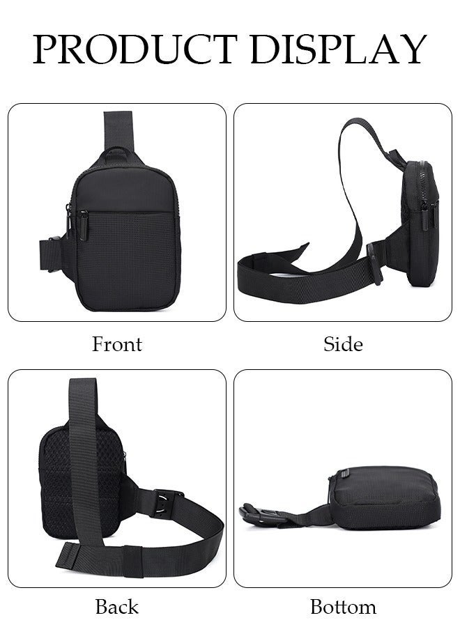 DUNISO Crossbody Bag for Men and Women Waterproof Sling Bag Travel Passport Wallet Bag for Cell Phone, Small Chest Bag Multipurpose Daypack for Sports,Travel - Image 5