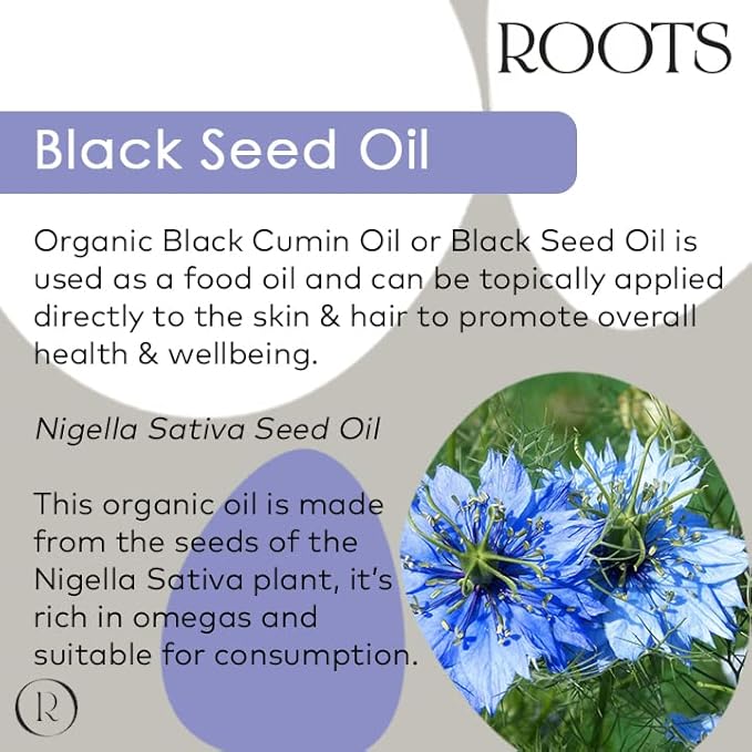 Roots Organic Castor Oil Suitable for Vegans Cruelty Free Full of Essential Fatty acids with Antiinflammatory Properties Nourishes Skin and Promotes Healthy and Shiny Hair - Image 4