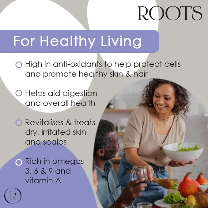 Roots Organic Castor Oil Suitable for Vegans Cruelty Free Full of Essential Fatty acids with Antiinflammatory Properties Nourishes Skin and Promotes Healthy and Shiny Hair - Image 3