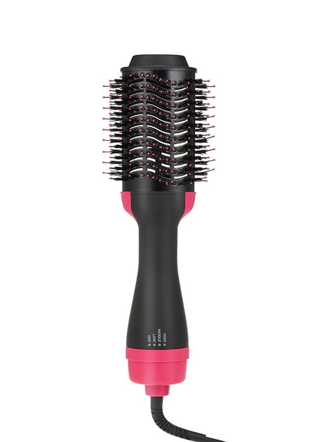 PROMASS Hair Dryer And Volumizer Roller Comb - Pink/Black - Image 1