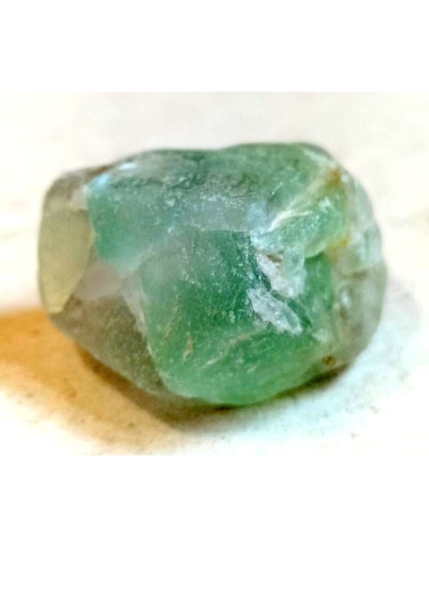 Loose Natural real - Rough drilled Irregular Green Fluorite gemstone un sorted shape 2-3g suitable for all uses