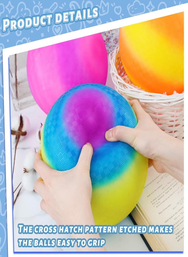 LovesTown Playground Ball with Pump, 8.5 Inch Kickball Dodgeball, for 4 Square Ball Game, Kids Sport Play - Image 3