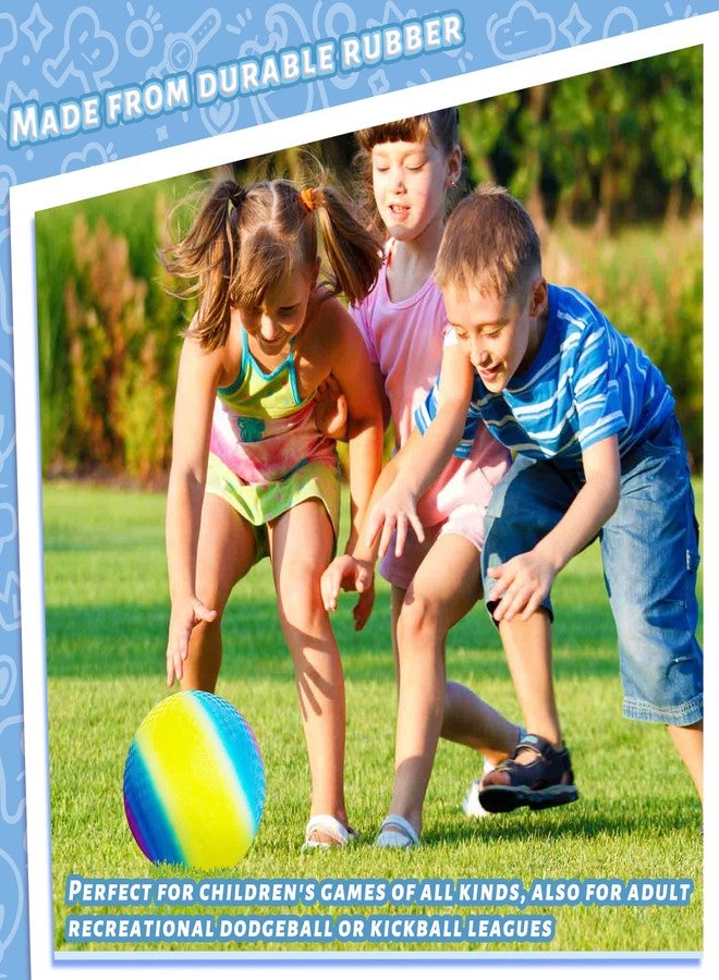 LovesTown Playground Ball with Pump, 8.5 Inch Kickball Dodgeball, for 4 Square Ball Game, Kids Sport Play - Image 5